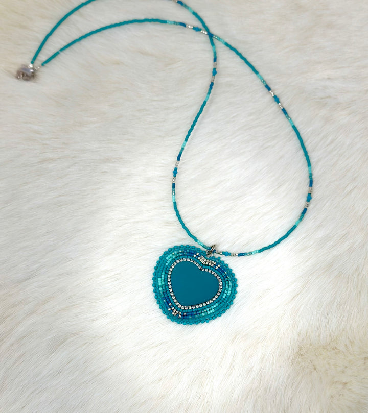 Beth Rose Designs Turquoise Heart Set