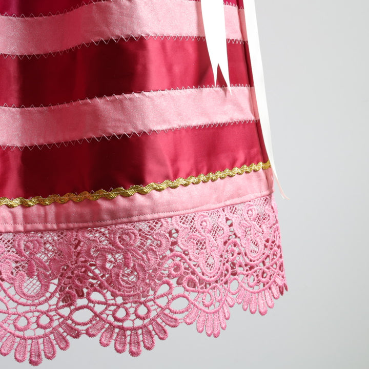 Handmade by Emily Pink Lace Trim Ribbon Skirt