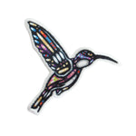 Oscardo Hummingbird Iron-On Patch