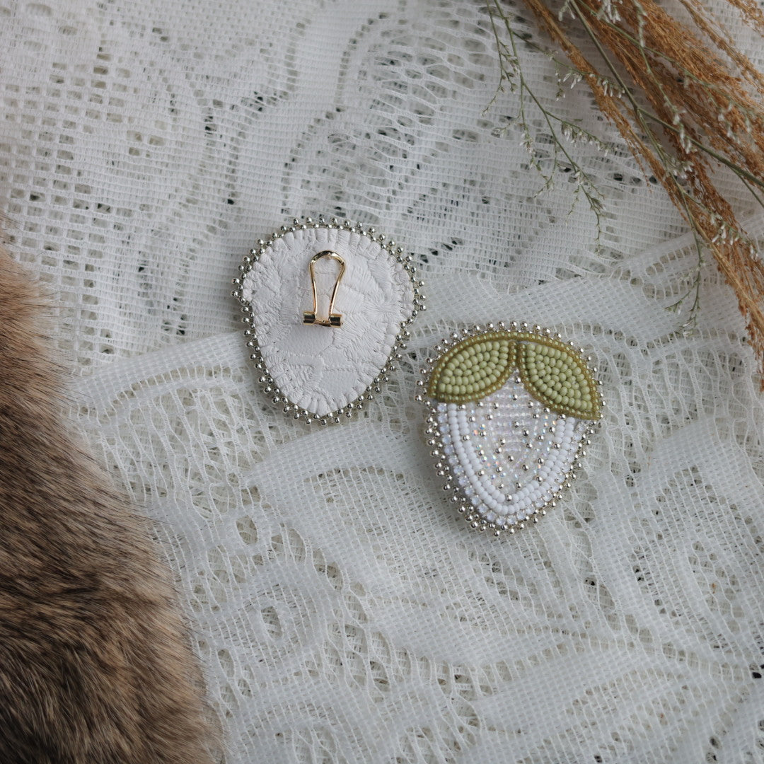 Prairie Sage Beadwork Beaded Strawberry Earrings