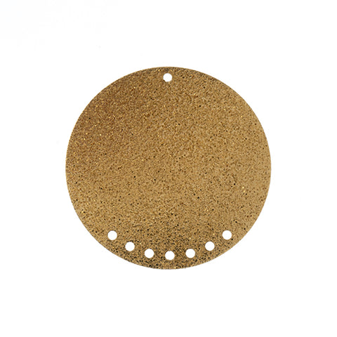 Beadwork Findings Gold Pendant Round Circle with 7+1 Holes 35x0.5mm 6pc