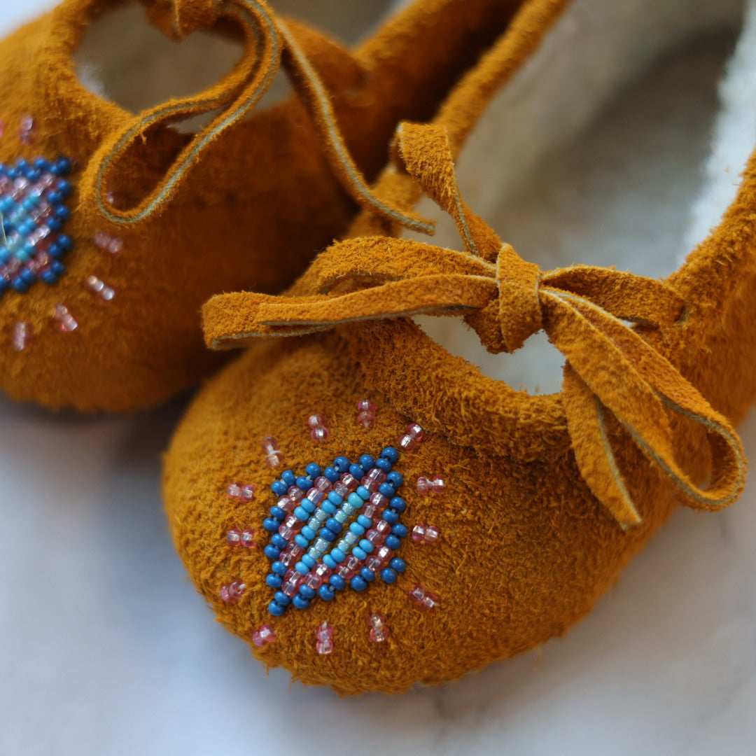T. Sullivan Toddler 7 Blue &amp; Pink Diamond Ballerina Slipper