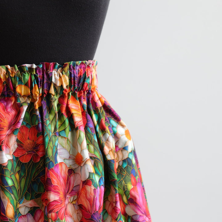 Phoenyx Designs Stained Glass Floral Ribbon Skirt