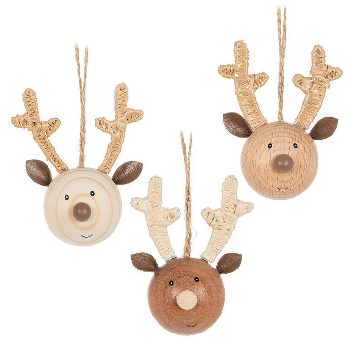 Animated Deer Head Ornaments