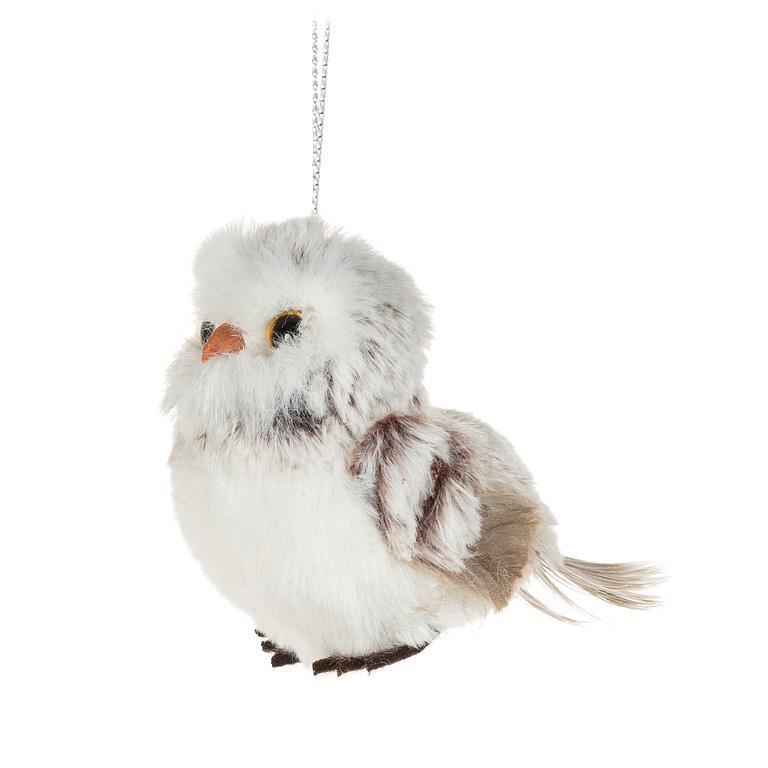 Abbott Small Fluffy Owl Ornaments