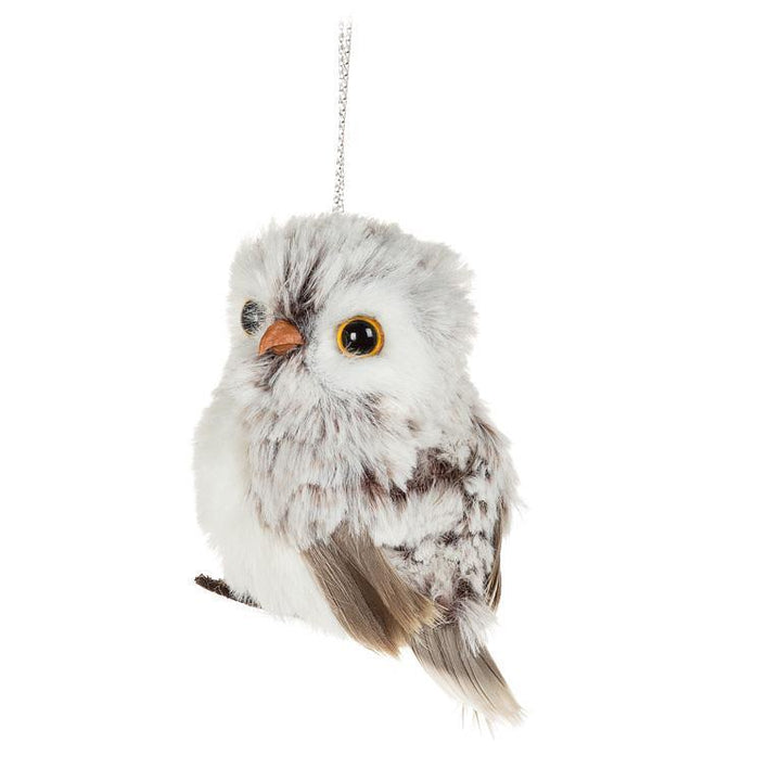 Abbott Small Fluffy Owl Ornaments