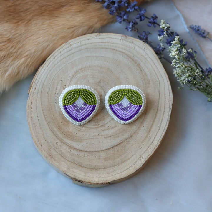 Jess S. Beaded Strawberry Earrings