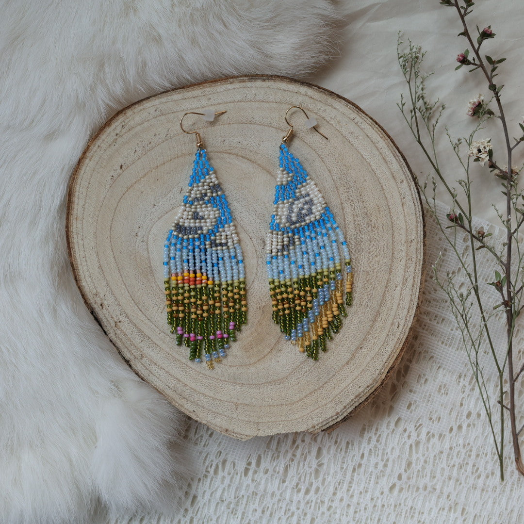 Prairie Moon Treaty 6 Fringe Earrings