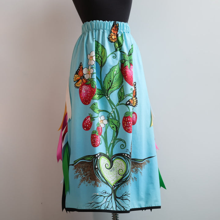 Phoenyx Designs Blue Strawberry Dreamcatcher Ribbon Skirt