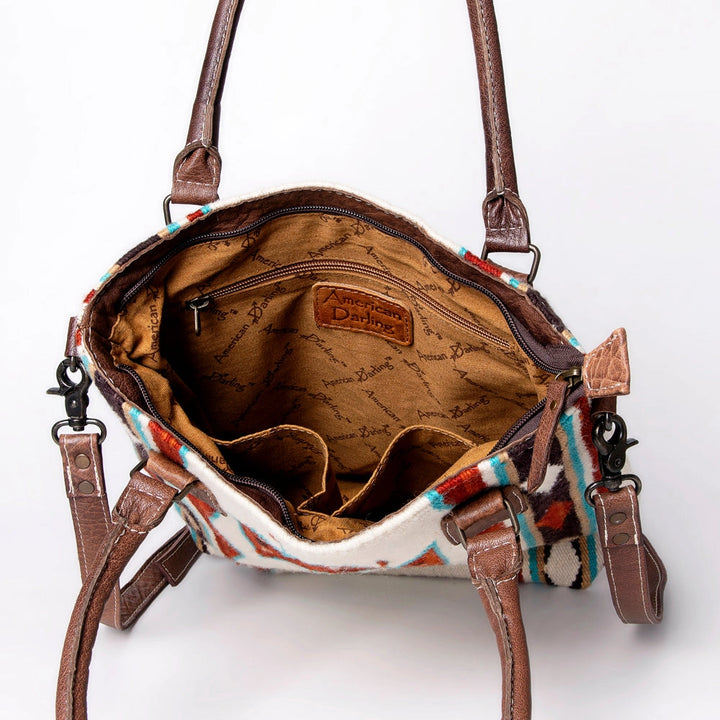 LS Western White Saddle Blanket Western Tote Bag