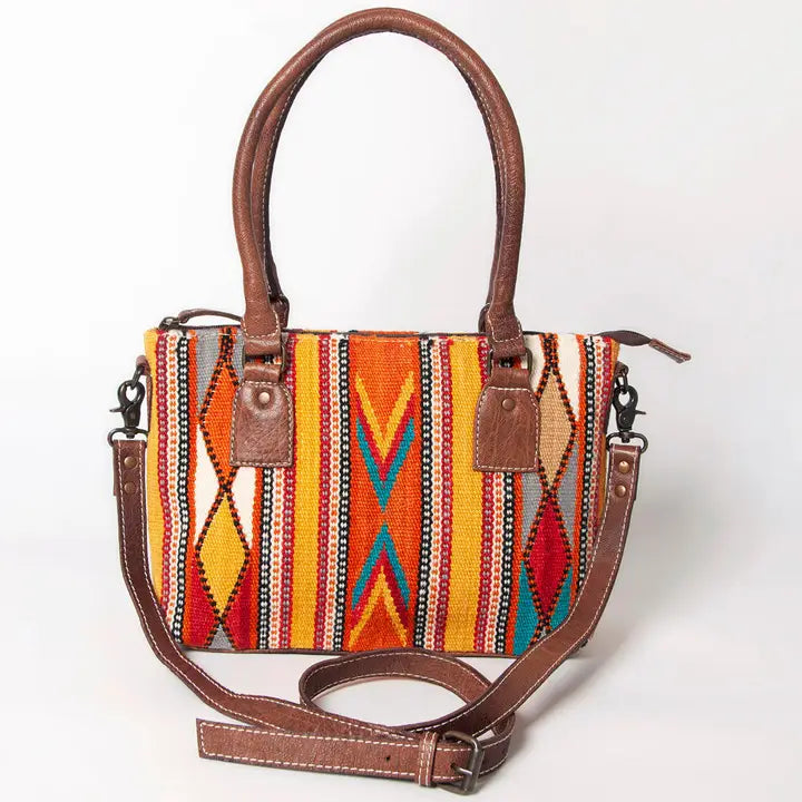LS Western Colourful Diamond Saddle Blanket Crossbody Bag