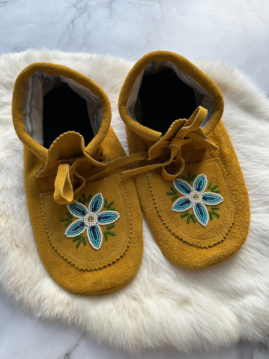 Sandra L Handmade Beaded Moccasins