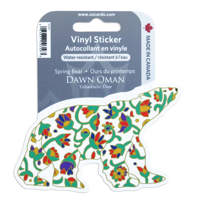 Oscardo Spring Bear Vinyl Sticker