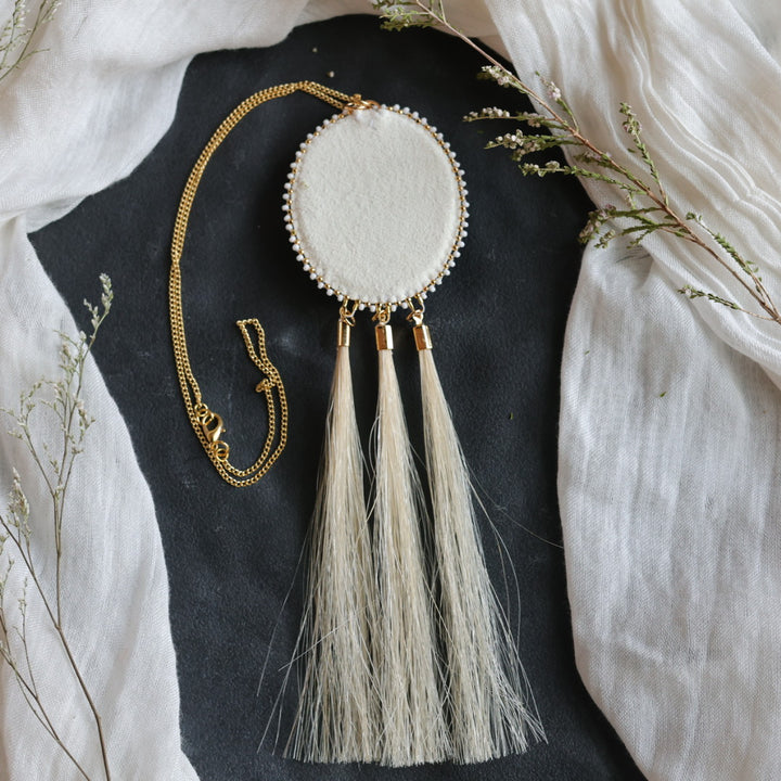Beth Rose Designs Turquoise &amp; Horsehair Pendant Necklace