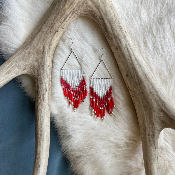 Morine M. Triangle Fringe Earrings
