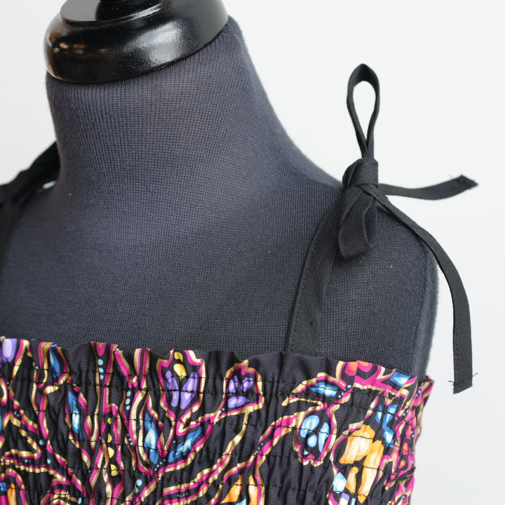 Phoenyx Designs Black Floral Girls Dress