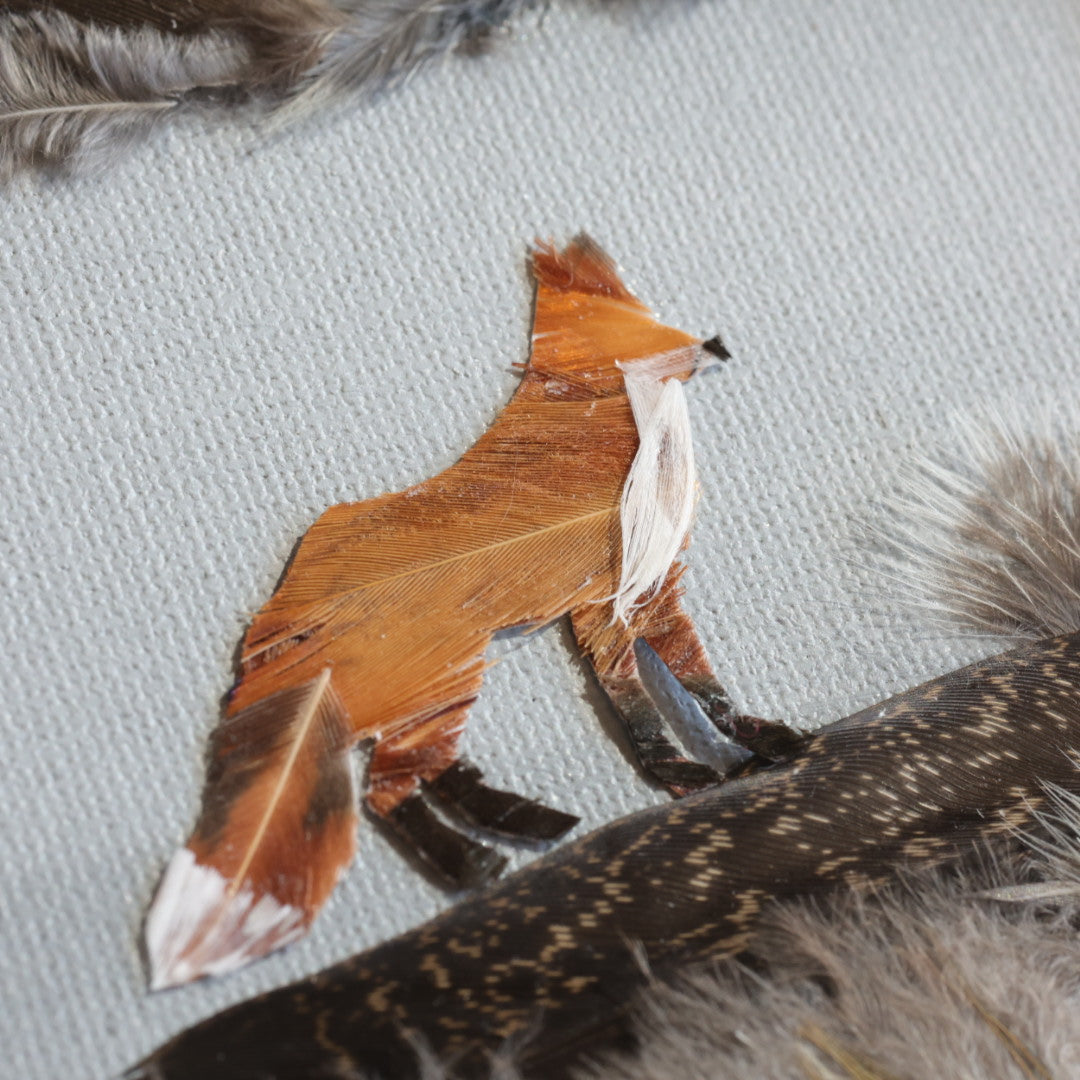 Shannon Dunn 12"x15" Fox Feather Artwork