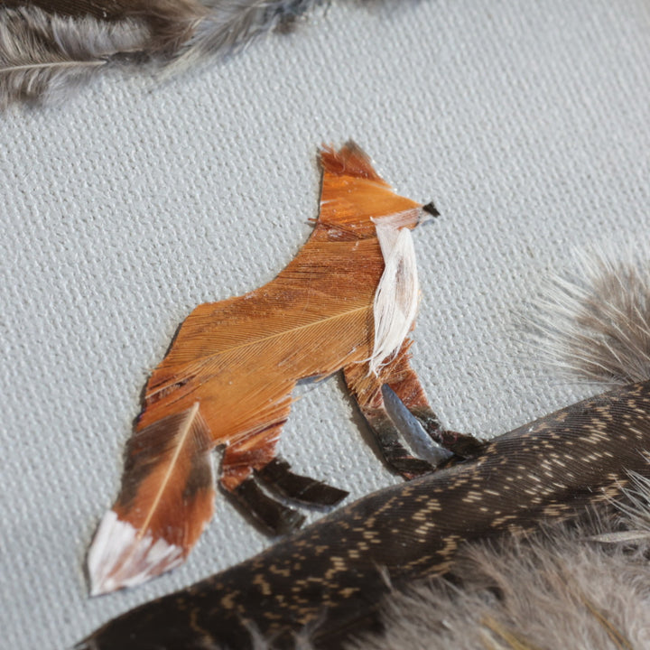 Shannon Dunn 12"x15" Fox Feather Artwork