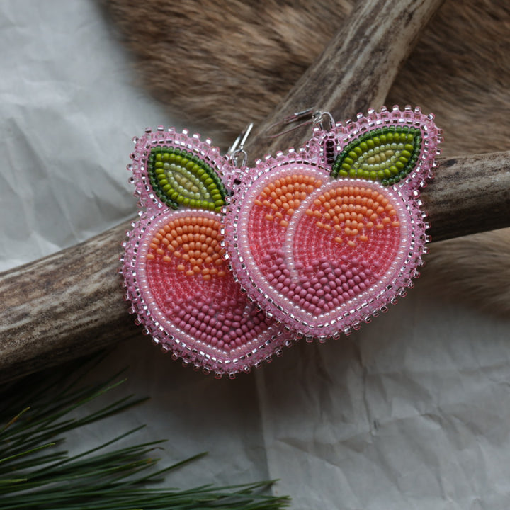 Keegan W. Peachy Beaded Earrings
