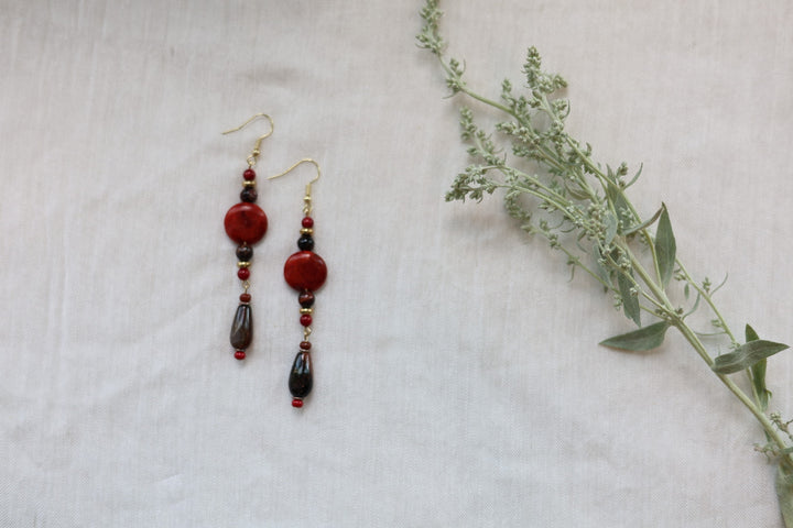 Helen H. Semi Precious Bead Earrings Assorted