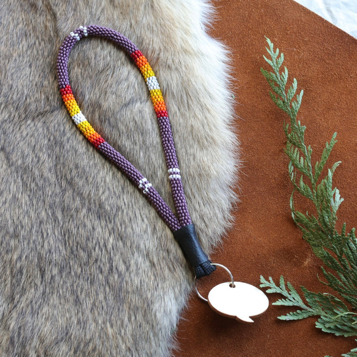 Unique Beadz Fire Beaded Wrist Lanyards