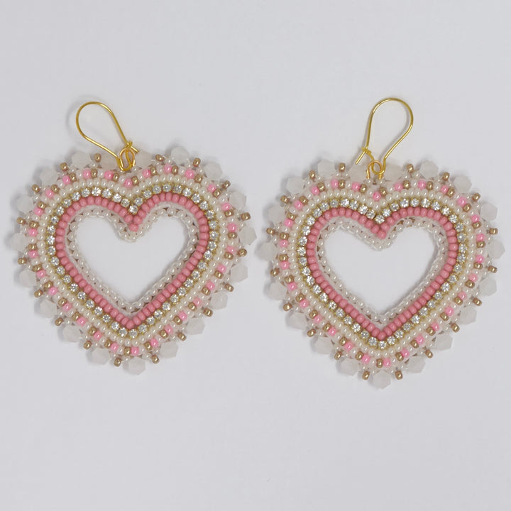 Keegan W Beaded Heart Collection