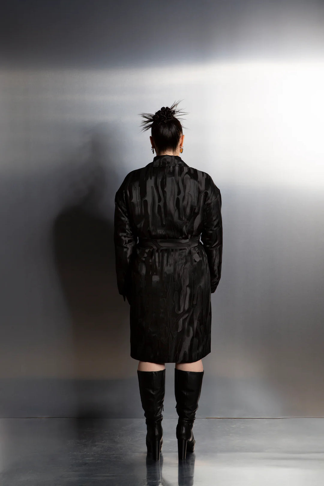 Lesley Hampton Brocade Trench Coat