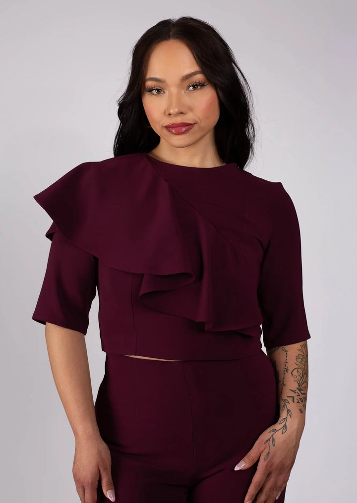 Lesley Hampton Asymmetrical Drape Top