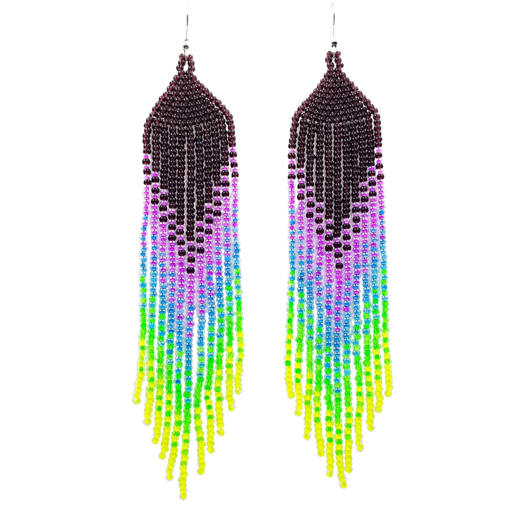 Tribal Roots Ombre Finge Earrings