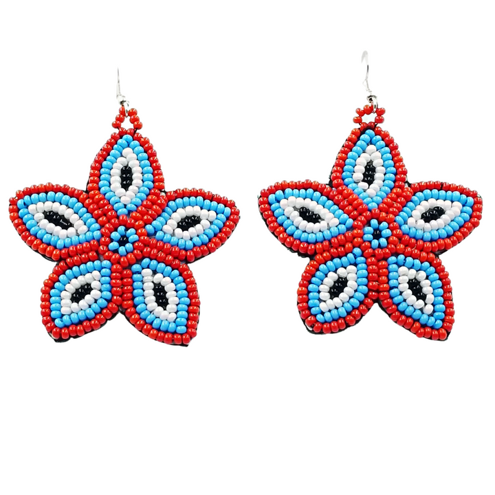 Tribal Roots Floral Medallion Earrings