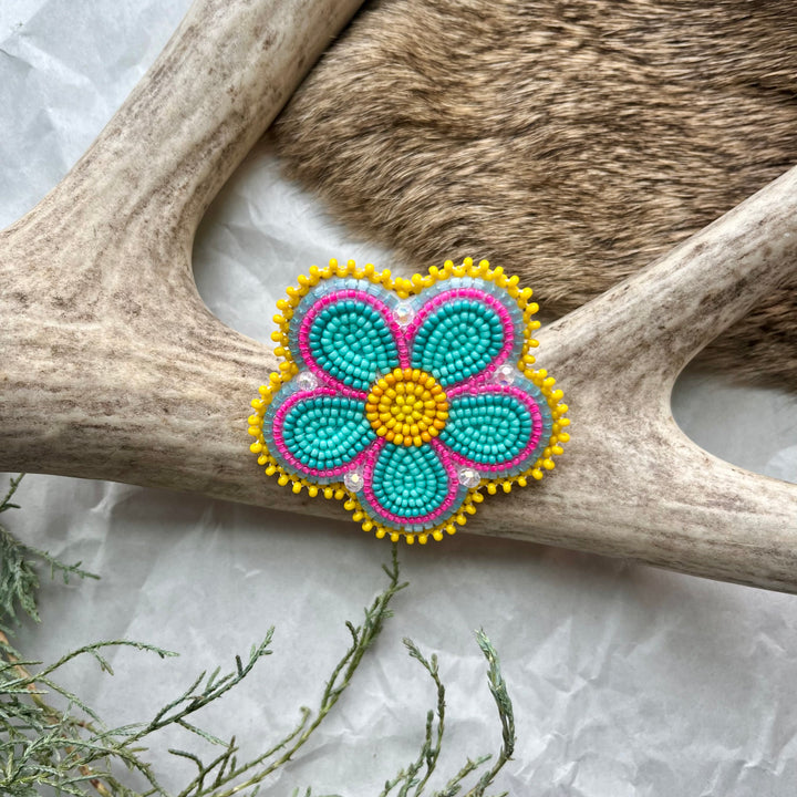 Keegan W. Beaded Flower Pins