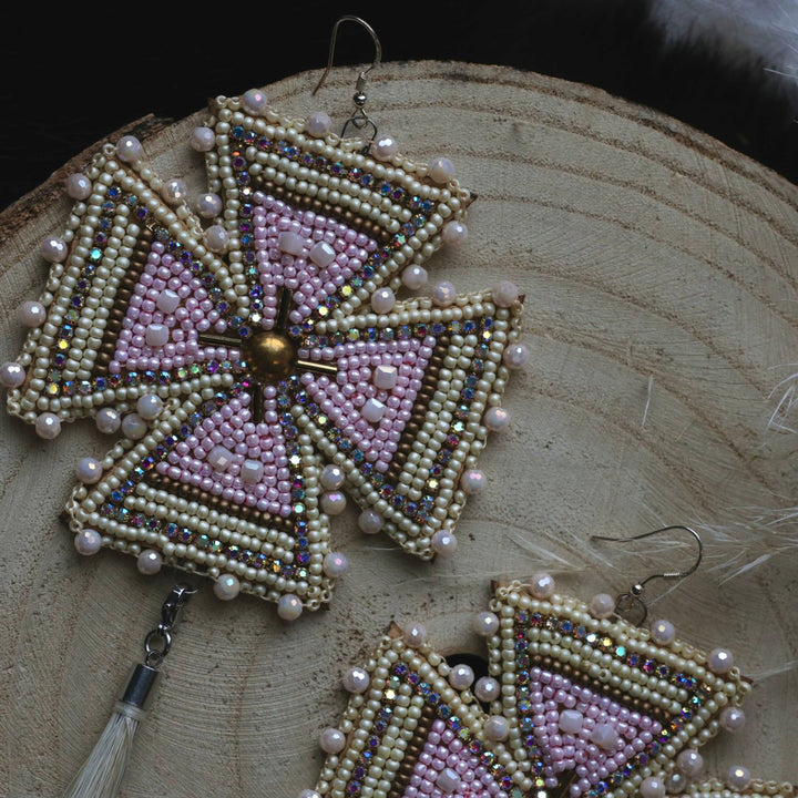 Ironstar Co. Four Directions Convertible Beaded Earrings