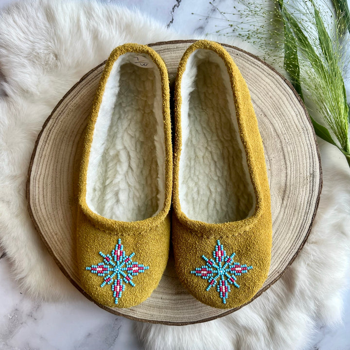 T. Sullivan's Women's Tan Ballet Style Moccasins