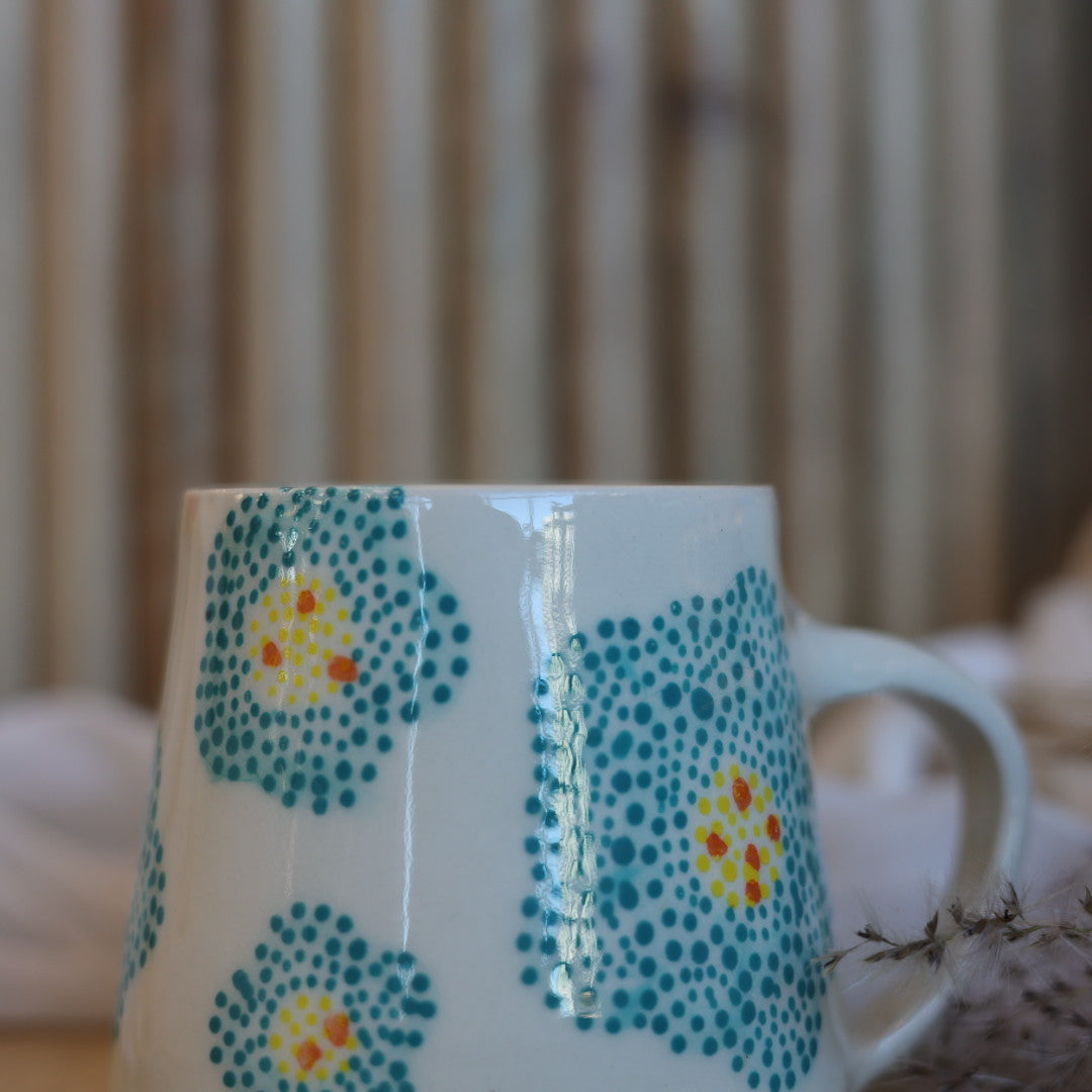 Mino Ode Designs All Over Flower Mug