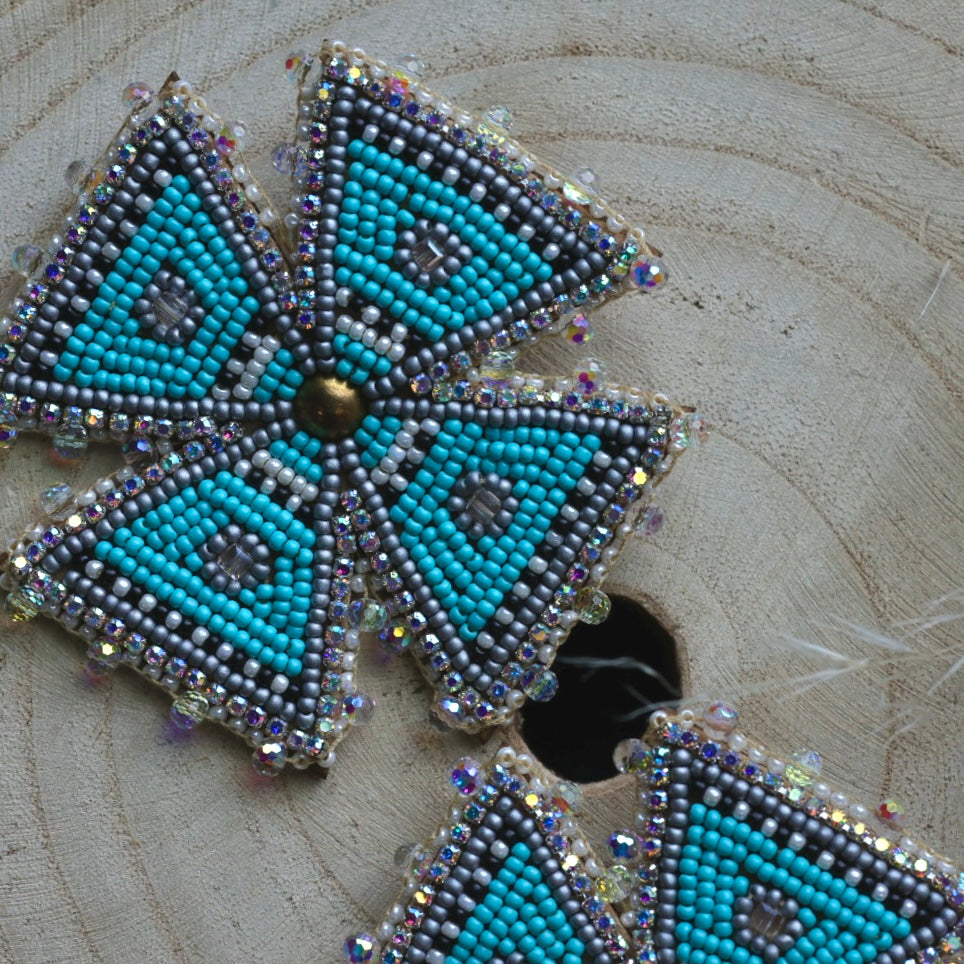 Ironstar Co. Four Directions Beaded Earrings