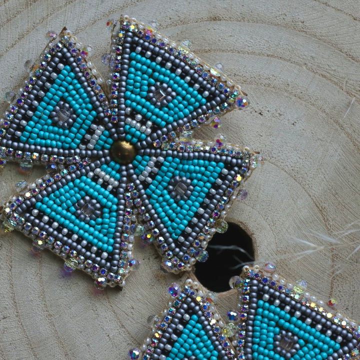 Ironstar Co. Four Directions Beaded Earrings