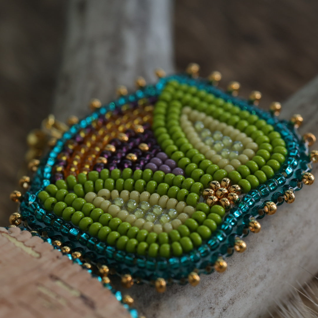 Keegan W. Tulip Beaded Earrings