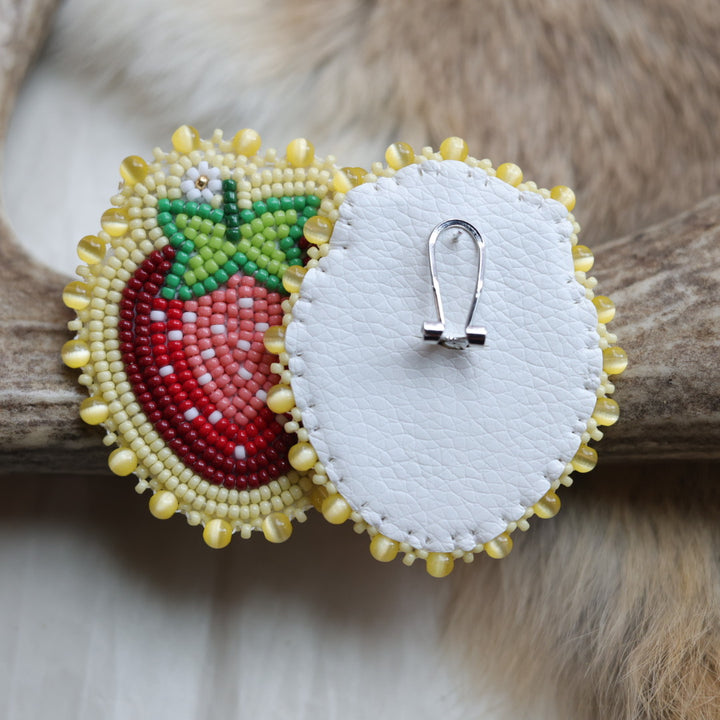 Keegan W. Yellow Strawberry Earrings