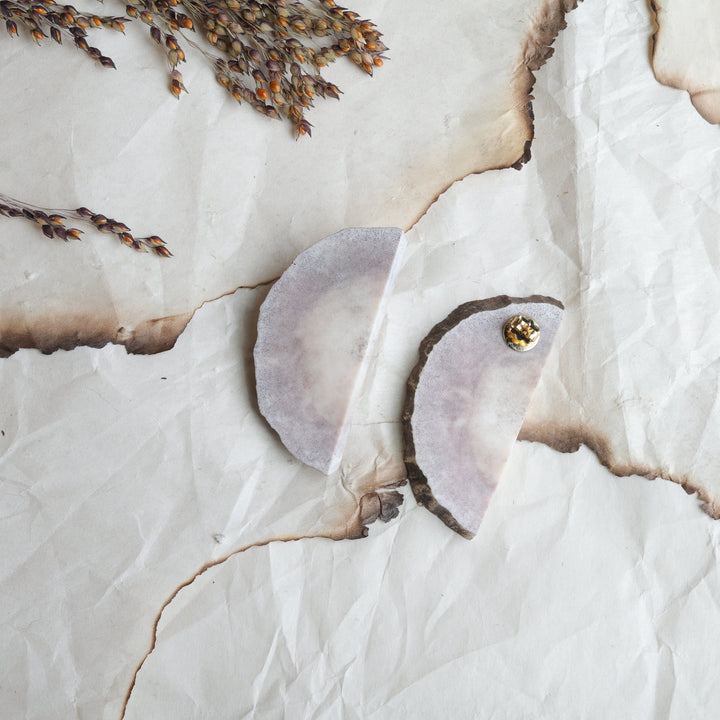 TLee Beads Halved Moose Antler Earrings