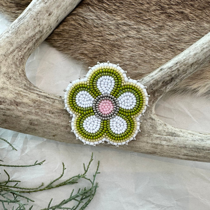 Keegan W. Beaded Flower Pins