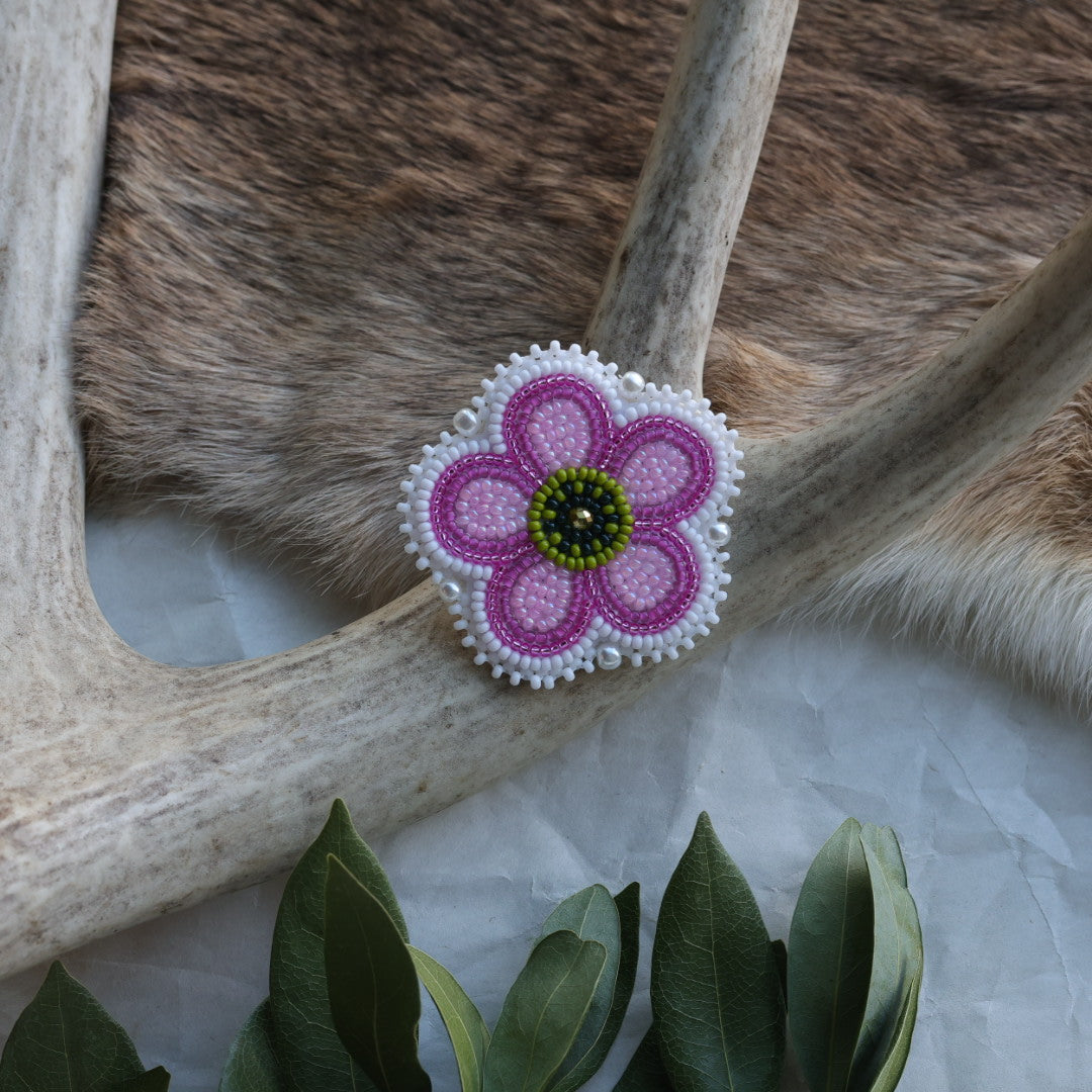Keegan W. Beaded Flower Pins