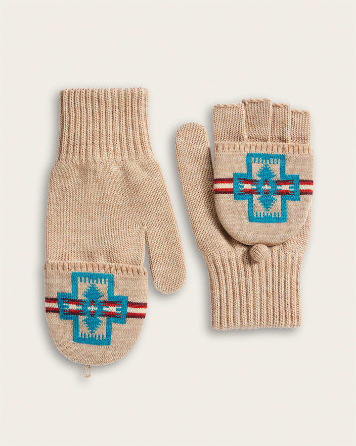 Pendleton Harding Merino Knit Convertible Mittens