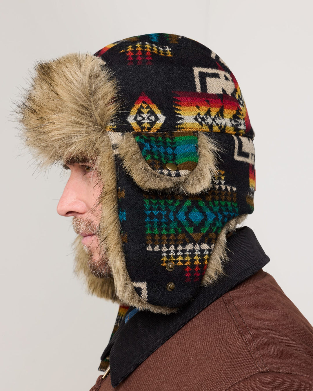 Pendleton Chief Joseph Black Trapper Hat