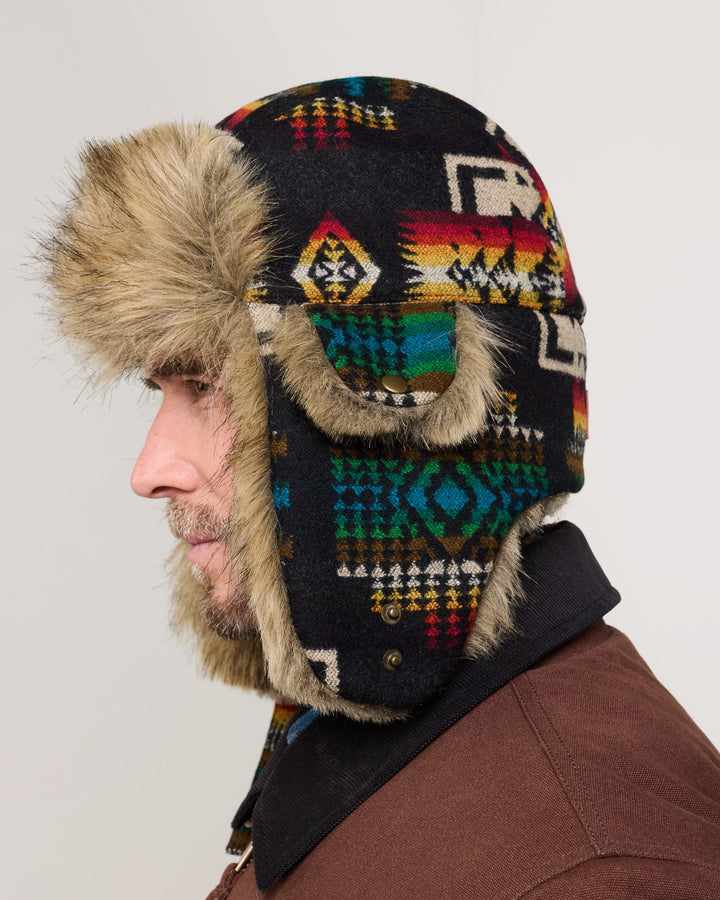 Pendleton Chief Joseph Black Trapper Hat