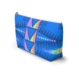 Native Anthro Blue & Pastel Accessory Bag