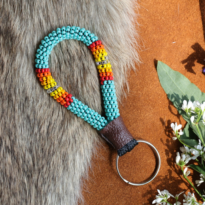 Unique Beadz Fire Beaded Finger Lanyards