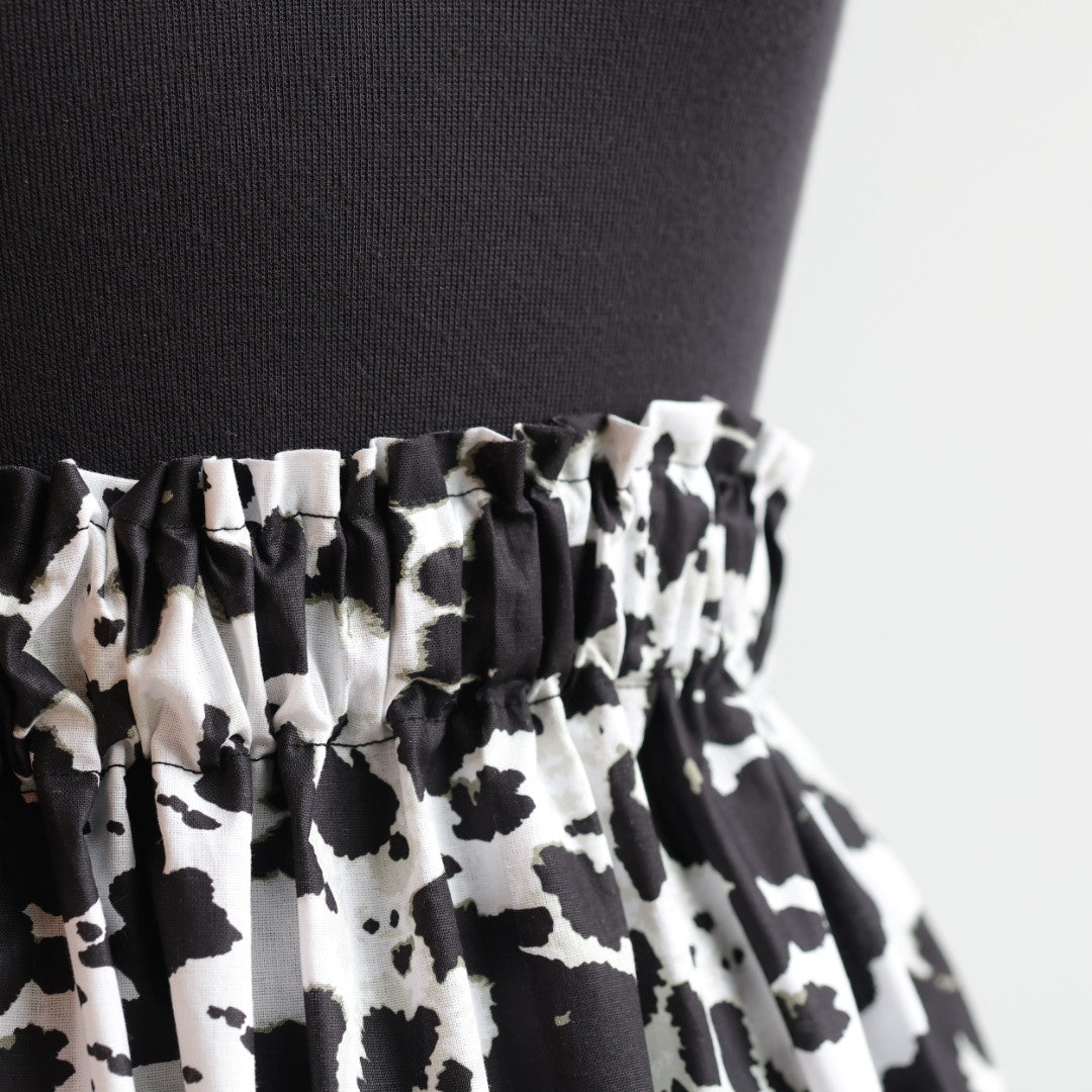 Phoenyx Designs Cow Print Ribbon Skirt