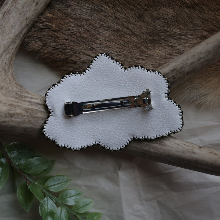Keegan W. Flowers &amp; Strawberry Beaded Hair Clip
