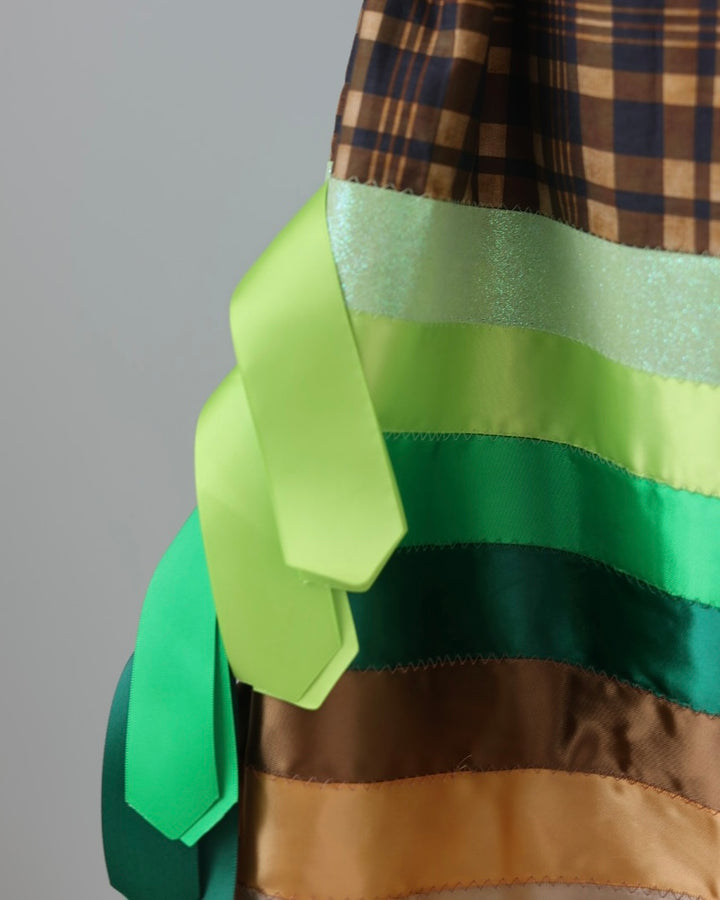 Made by Rachel Plaid Ribbon Skirt