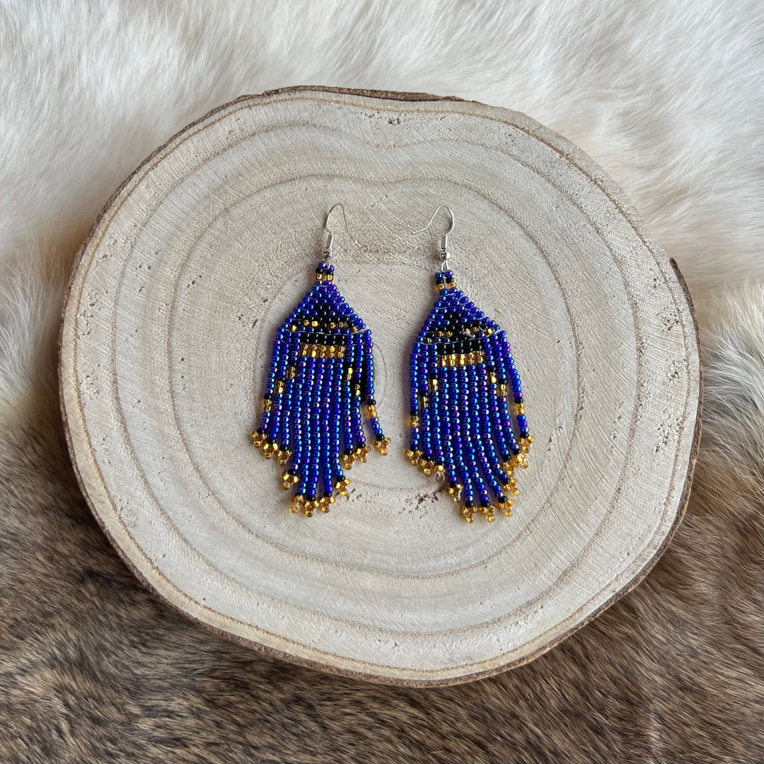 Maxine T. Thunderbird Fringe Earrings